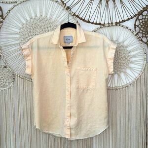 Rails short sleeve button down - Small - peach